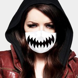 Face Mask Zig Zag Mouth Adult Unisex